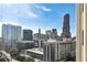 Stunning panoramic view of the cityscape from a high-rise building at 215 Piedmont Ne Ave # 1707, Atlanta, GA 30308