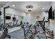 Home gym featuring Peloton bikes and treadmills at 2976 Cambridge Hill Dr, Dacula, GA 30019