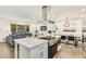 Modern kitchen island with white quartz countertops and stainless steel appliances at 3490 Turner Heights Dr, Decatur, GA 30032