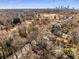 Aerial view of a neighborhood with lush greenery and a skyline in the distance at 1316 North Ne Ave, Atlanta, GA 30307