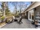 Outdoor wooden deck featuring comfortable seating around a fire pit and planter boxes at 1316 North Ne Ave, Atlanta, GA 30307