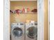 Convenient laundry room with washer and dryer included at 2326 Nicole Dr, Hampton, GA 30228