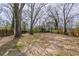 Large backyard with mature trees and a wooden fence at 161 Adair Se Ave, Atlanta, GA 30315