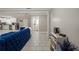 Open concept living area with a view into the kitchen and hallway at 4291 Lamar St, Decatur, GA 30035