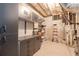 Organized basement with gray cabinets and open shelving, perfect for storage and utility needs at 101 Chestnut Dr, Canton, GA 30114