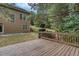Backyard view of the home from the wooden deck at 101 Chestnut Dr, Canton, GA 30114