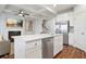 Modern kitchen with stainless steel appliances and white cabinetry at 86 Trailview Ln, Hiram, GA 30141