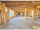 New construction, open living area framing, new home at 2486 Jefferson Ter, Atlanta, GA 30344