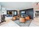 Elegant lobby with comfortable seating and a fireplace at 400 W Peachtree Nw St # 2810, Atlanta, GA 30308