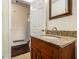 Clean bathroom with granite countertop and tiled shower/tub at 2070 Brannen Se Rd, Atlanta, GA 30316
