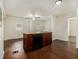 Kitchen with hardwood floors, granite countertops, and a large island at 2070 Brannen Se Rd, Atlanta, GA 30316