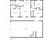 Two-story home floor plan featuring primary bedroom, two additional bedrooms, and a garage at 396 Southern Trace Dr, Rockmart, GA 30153