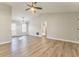 Open living room with hardwood floors and neutral walls at 396 Southern Trace Dr, Rockmart, GA 30153