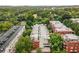 An aerial perspective exhibits the well-maintained community among a picturesque canopy of mature trees in the neighborhood at 273 12Th Ne St # 210, Atlanta, GA 30309