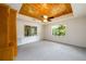 Main bedroom with wood ceiling and ceiling fan at 4955 H D Atha Rd, Covington, GA 30014