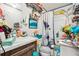 Bathroom with shower, vanity, and decorative accents at 127 Cambridge Ct, Hampton, GA 30228