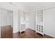 Spacious bedroom closet with double hanging rods and shelving at 1230 Piedmont Ne Ave # 405, Atlanta, GA 30309