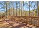 Spacious deck with wooded backyard view at 410 Martin Dr, Jonesboro, GA 30238