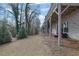 Private backyard with raised deck and wooded views at 3179 Clairebrooke Ave, Atlanta, GA 30341