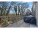 Private deck with wooded views and room for grilling at 3179 Clairebrooke Ave, Atlanta, GA 30341