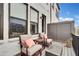 Cozy balcony with comfortable seating and privacy screen at 215 Arizona Ne Ave # 2, Atlanta, GA 30307