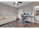 Office space with pull out couch, laminate wood flooring, and direct access to a bathroom at 215 Arizona Ne Ave # 2, Atlanta, GA 30307