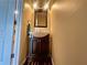 Cozy powder room featuring vintage style lighting, and a bowl sink at 305 Rampart St, Mcdonough, GA 30253
