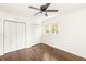 Spacious bedroom with hardwood floors and large closets at 3512 Casa Woods Ln, Clarkston, GA 30021