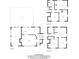 Detailed floor plan showcasing the layout of the main, upper, and lower floors with estimated square footage at 3512 Casa Woods Ln, Clarkston, GA 30021