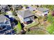 Aerial view of home, showcasing backyard and deck at 1190 Smithwell Pt, Kennesaw, GA 30152