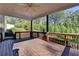 Deck overlooking backyard with wooded area and partial home view at 1190 Smithwell Pt, Kennesaw, GA 30152