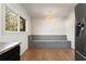 Charming breakfast nook with built-in bench seating and hardwood floors at 5371 Tall Oak Dr, Marietta, GA 30068