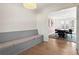 Bright dining room features a built-in bench and an open view to the adjacent space at 5371 Tall Oak Dr, Marietta, GA 30068
