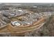 Aerial view of community with pool and walking trails at 6320 Halcyon Garden Dr, Alpharetta, GA 30005