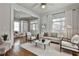 Bright living room featuring hardwood floors, neutral furniture, and abundant natural light from large windows at 725 Oakland Se Ave, Atlanta, GA 30315