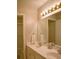 Bathroom with double vanity and updated lighting at 2079 Wilshire, Marietta, GA 30064