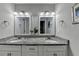 Elegant bathroom with granite countertops and double sinks at 1606 Fieldgreen Overlook, Stone Mountain, GA 30088