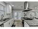 Modern kitchen with granite countertops and stainless steel appliances at 1606 Fieldgreen Overlook, Stone Mountain, GA 30088