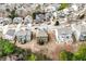 Aerial view of houses and neighborhood at 1567 Brunswick St, Lithia Springs, GA 30122