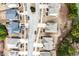 Aerial view of neighborhood and street at 1567 Brunswick St, Lithia Springs, GA 30122