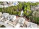 Aerial view of houses near a pond at 1567 Brunswick St, Lithia Springs, GA 30122