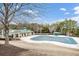 Community pool with a cabana and plenty of space at 1567 Brunswick St, Lithia Springs, GA 30122