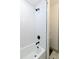 Bathroom with white subway tile and a shower/tub combo at 2105 Fellowship Rd, Tucker, GA 30084