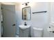 Updated bathroom with subway tile and modern vanity at 2105 Fellowship Rd, Tucker, GA 30084