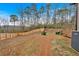 Large backyard with wooden fence, landscaping, and a patio at 65 Centerport Dr, White, GA 30184