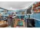 Basement bar with ample seating and storage at 65 Centerport Dr, White, GA 30184