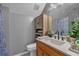 Small bathroom with shower and vanity at 65 Centerport Dr, White, GA 30184