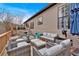 Large deck with seating and outdoor furniture at 65 Centerport Dr, White, GA 30184