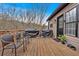 Deck with built in seating and grill at 65 Centerport Dr, White, GA 30184
