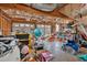 Unfinished garage with overhead storage at 65 Centerport Dr, White, GA 30184